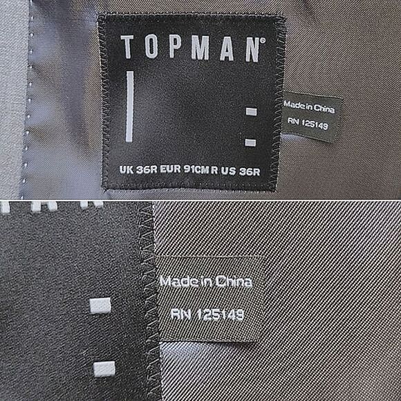 Topman Light Grey Skinny Suit 36R / 30S - Picture 4 of 16